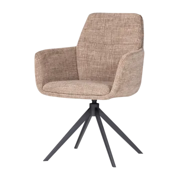 Spisestol Grant med snurrefunksjon - Sand melange - Møbler - Stoler - Karmstol