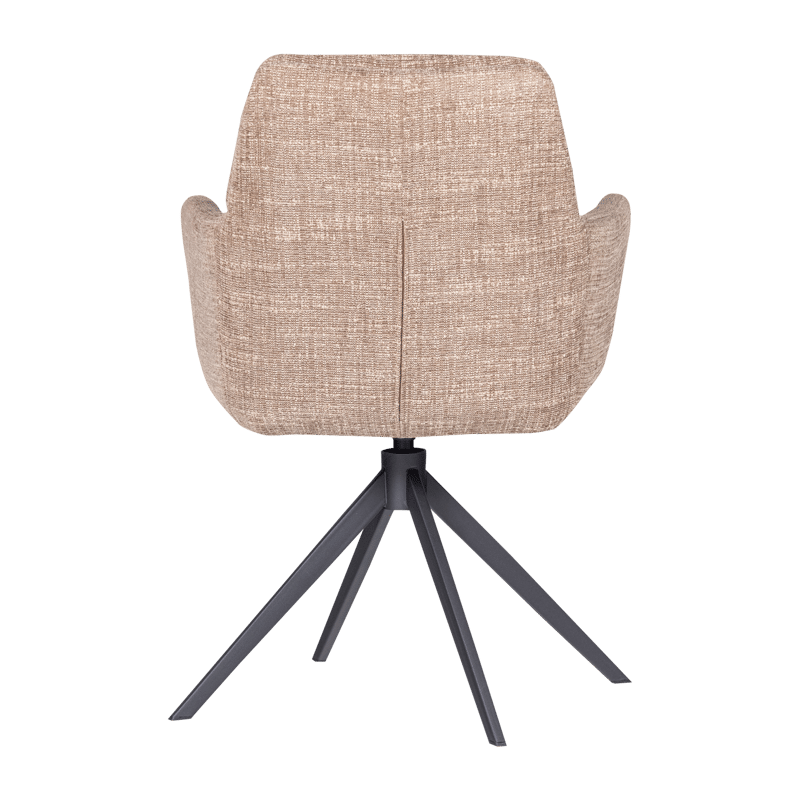 Spisestol Grant med snurrefunksjon - Sand melange - Møbler - Stoler - Karmstol