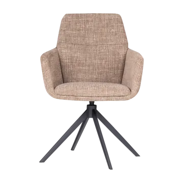 Spisestol Grant med snurrefunksjon - Sand melange - Møbler - Stoler - Karmstol