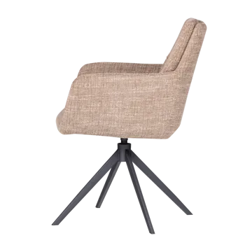 Spisestol Grant med snurrefunksjon - Sand melange - Møbler - Stoler - Karmstol