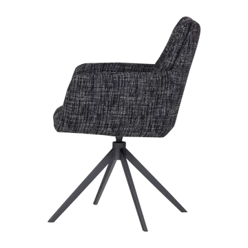 Spisestol Grant med snurrefunksjon - Svart - Møbler - Stoler - Karmstol