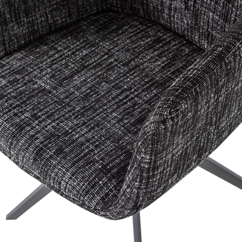 Spisestol Grant med snurrefunksjon - Svart - Møbler - Stoler - Karmstol