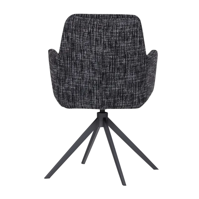 Spisestol Grant med snurrefunksjon - Svart - Møbler - Stoler - Karmstol