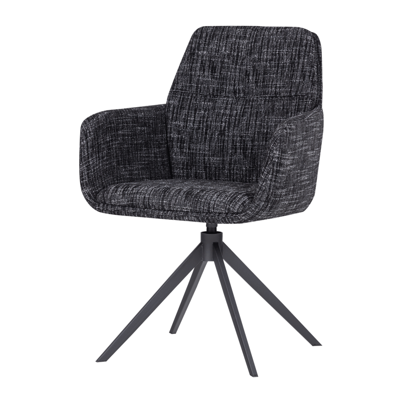 Spisestol Grant med snurrefunksjon, Svart