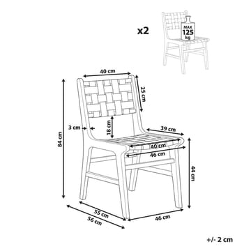 Spisestol Humble 2-pakning - Møbler - Stoler - Spisestuestoler & kjøkkenstoler