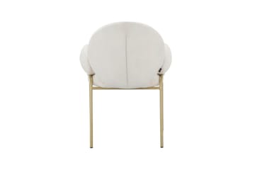 Spisestol Iwama Sett med 2 Kremfløyel - Kremfløyel - Møbler - Stoler - Spisestuestoler & kjøkkenstoler