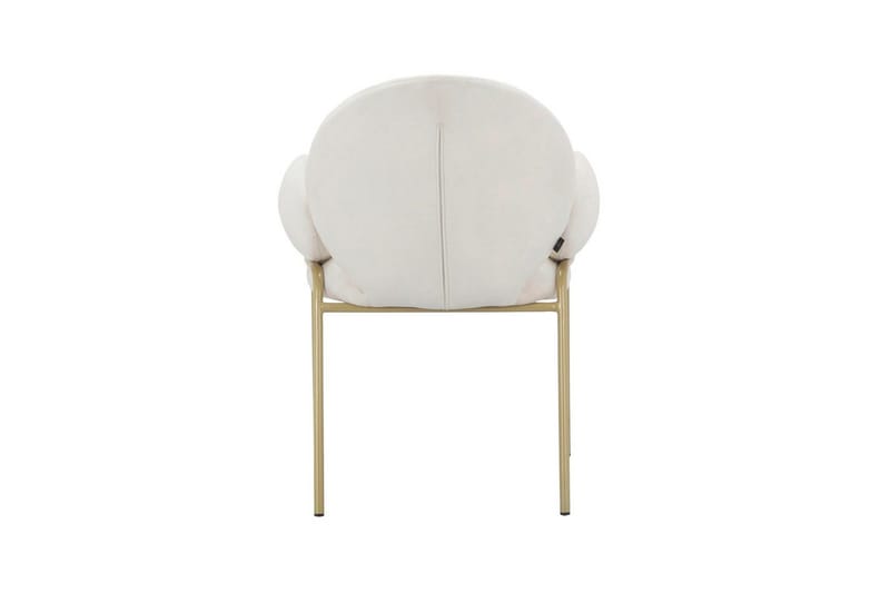 Spisestol Iwama Sett med 2 Kremfløyel - Kremfløyel - Møbler - Stoler - Spisestuestoler & kjøkkenstoler