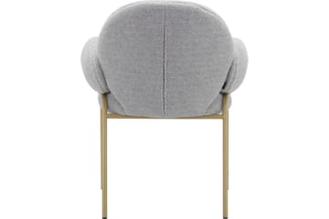 Spisestol Iwama Sett med 2 Lys grå teddy - Lys grå teddy - Møbler - Stoler - Spisestuestoler & kjøkkenstoler