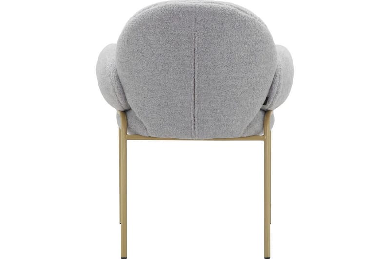 Spisestol Iwama Sett med 2 Lys grå teddy - Lys grå teddy - Møbler - Stoler - Spisestuestoler & kjøkkenstoler