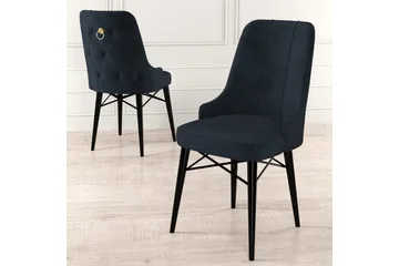 Spisestol Jandela Antrasitt / Svart - Antrasitt / Svart - Møbler - Stoler - Spisestuestoler & kjøkkenstoler