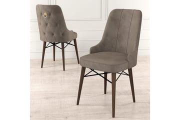 Spisestol Jandela Cappuccino / Brun - Cappuccino / Brun - Møbler - Stoler - Spisestuestoler & kjøkkenstoler