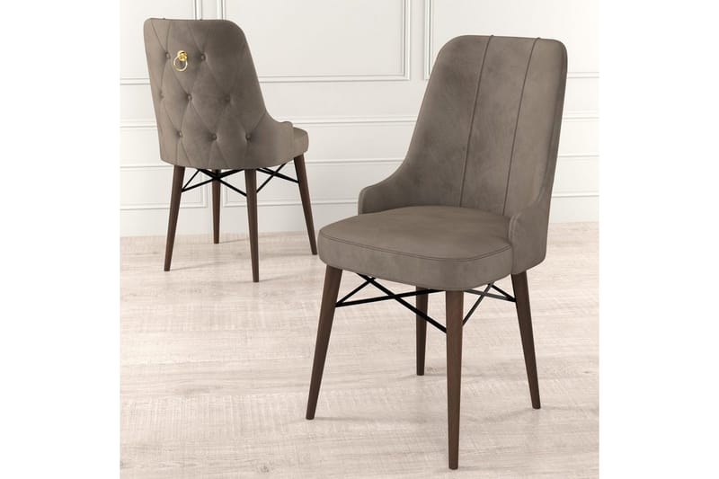 Spisestol Jandela Cappuccino / Brun - Cappuccino / Brun - Møbler - Stoler - Spisestuestoler & kjøkkenstoler