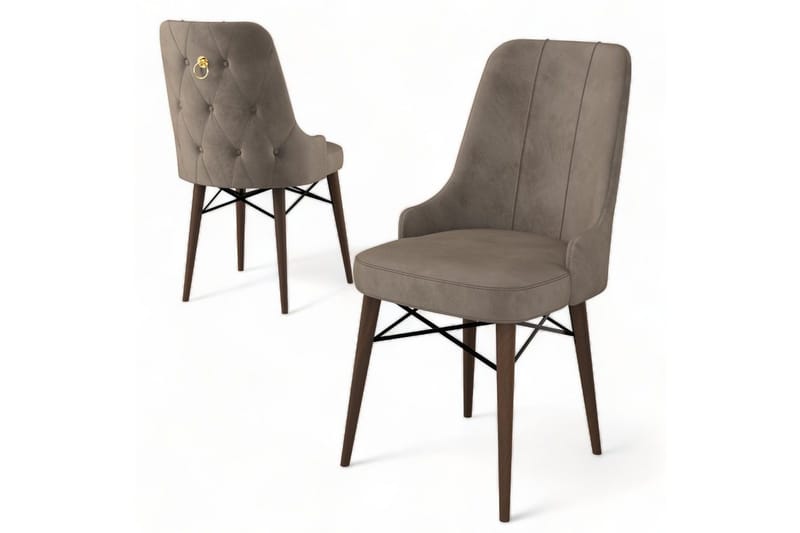 Spisestol Jandela Cappuccino / Brun - Cappuccino / Brun - Møbler - Stoler - Spisestuestoler & kjøkkenstoler