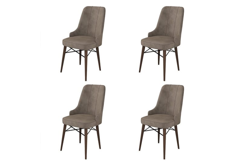Spisestol Jandela Cappuccino / Brun - Cappuccino / Brun - Møbler - Stoler - Spisestuestoler & kjøkkenstoler