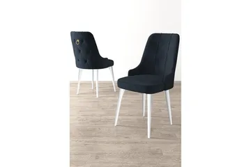 Spisestol Jebi Antrasitt / Hvit - Antrasitt / Hvit - Møbler - Stoler - Spisestuestoler & kjøkkenstoler