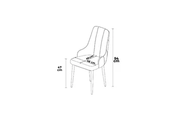 Spisestol Jebi Antrasitt / Svart - Antrasitt / Svart - Møbler - Stoler - Spisestuestoler & kjøkkenstoler