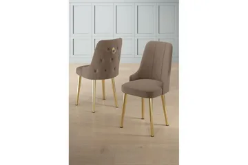 Spisestol Jebi Cappuccino / Gull - Cappuccino / Gull - Møbler - Stoler - Spisestuestoler & kjøkkenstoler