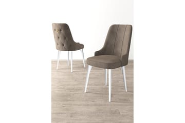 Spisestol Jebi Cappuccino / Hvit - Cappuccino / Hvit - Møbler - Stoler - Spisestuestoler & kjøkkenstoler