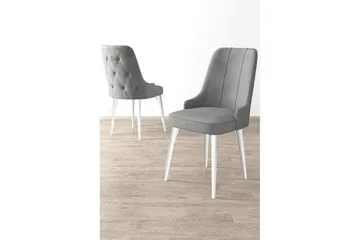 Spisestol Jebi Grå / Hvit - Grå / Hvit - Møbler - Stoler - Spisestuestoler & kjøkkenstoler