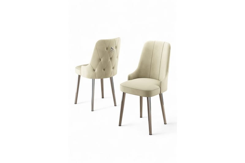 Spisestol Jebi Krem / Krom, Krem / Krom