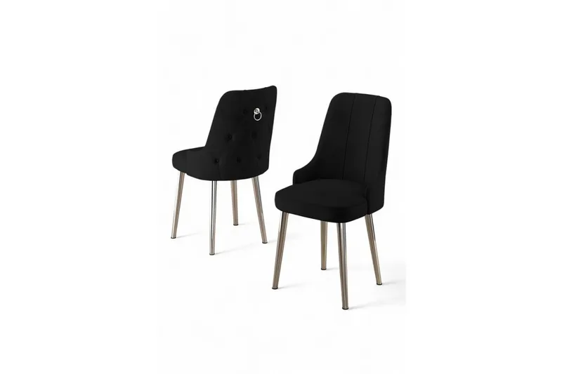 Spisestol Jebi Svart / Krom, Svart / Krom