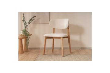 Spisestol Karela Bøk / Hvit - Hvitfarget tre - Møbler - Stoler - Spisestuestoler & kjøkkenstoler