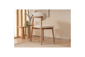 Spisestol Karela Bøk / Hvit - Hvitfarget tre - Møbler - Stoler - Spisestuestoler & kjøkkenstoler