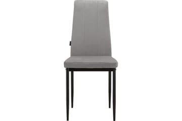 Spisestol Kelly Grå, Fløyel - Grå, Fløyel - Møbler - Stoler - Spisestuestoler & kjøkkenstoler