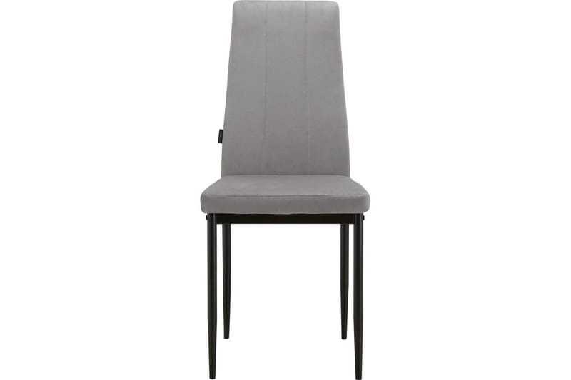 Spisestol Kelly Grå, Fløyel - Grå, Fløyel - Møbler - Stoler - Spisestuestoler & kjøkkenstoler