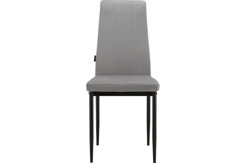 Spisestol Kelly Grå, Fløyel - Grå, Fløyel - Møbler - Stoler - Spisestuestoler & kjøkkenstoler