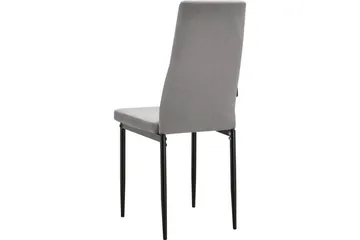 Spisestol Kelly Grå, Fløyel - Grå, Fløyel - Møbler - Stoler - Spisestuestoler & kjøkkenstoler