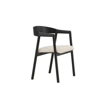 Spisestol Langøen - Svart - Møbler - Stoler - Spisestuestoler & kjøkkenstoler