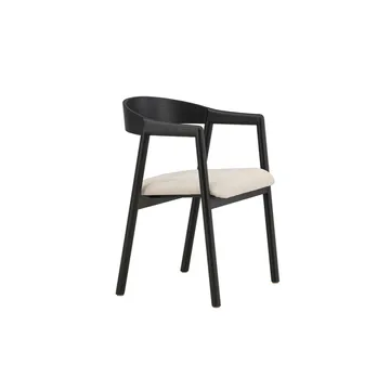 Spisestol Langøen - Svart - Møbler - Stoler - Spisestuestoler & kjøkkenstoler