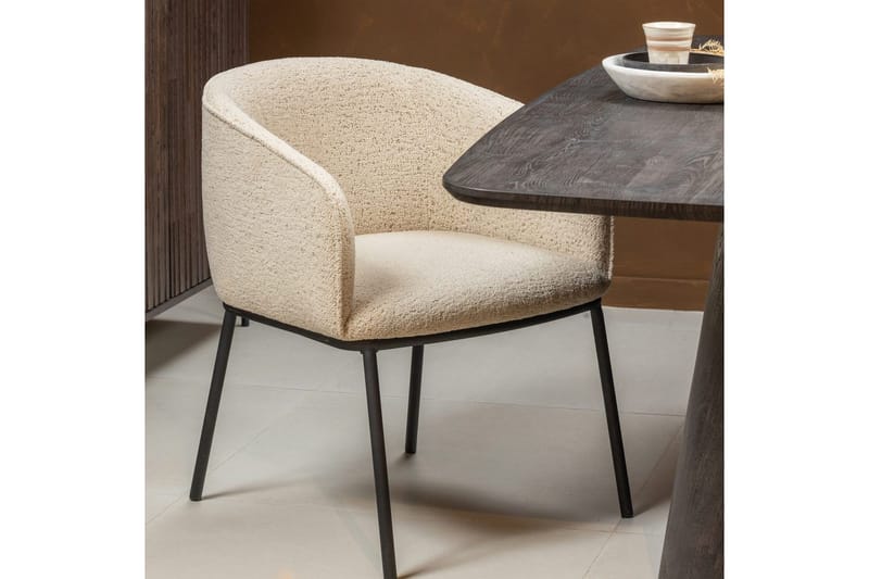 Spisestol Leon - Naturlig Melange - Møbler - Stoler - Karmstol