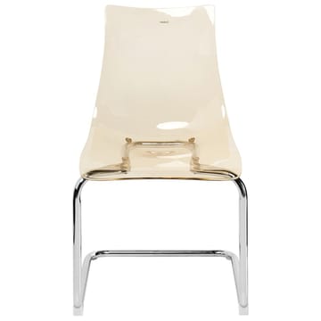 Spisestol Marshall 2-pakning - Transparent, Oransje, Sølv - Møbler - Stoler - Spisestuestoler & kjøkkenstoler