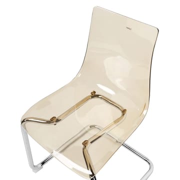 Spisestol Marshall 2-pakning - Transparent, Oransje, Sølv - Møbler - Stoler - Spisestuestoler & kjøkkenstoler