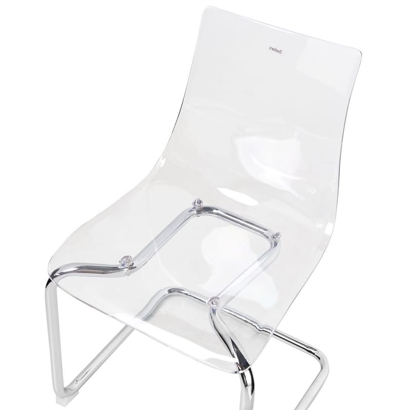 Spisestol Marshall 2-pakning - Transparent, Sølv - Møbler - Stoler - Spisestuestoler & kjøkkenstoler