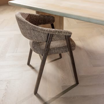 Spisestol med armlener Tunar - Brun melange - Møbler - Stoler - Karmstol