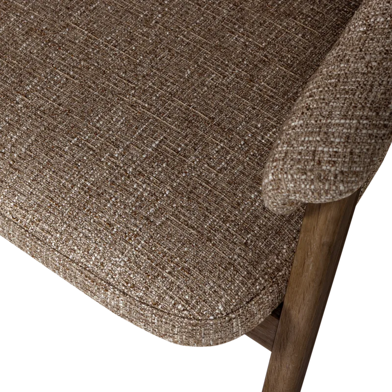 Spisestol med armlener Tunar - Brun melange - Møbler - Stoler - Karmstol