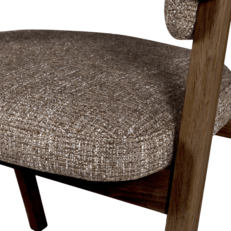 Spisestol med armlener Tunar - Brun melange - Møbler - Stoler - Karmstol