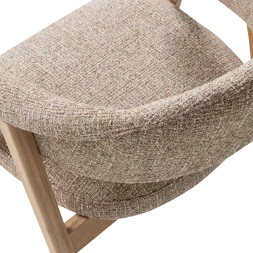 Spisestol med armlener Tunar - Natur melange - Møbler - Stoler - Karmstol