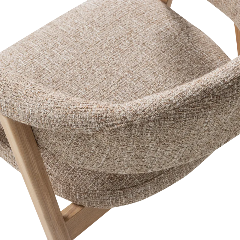 Spisestol med armlener Tunar - Natur melange - Møbler - Stoler - Karmstol