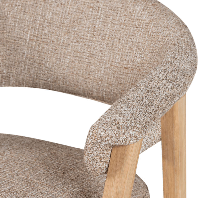 Spisestol med armlener Tunar - Natur melange - Møbler - Stoler - Karmstol