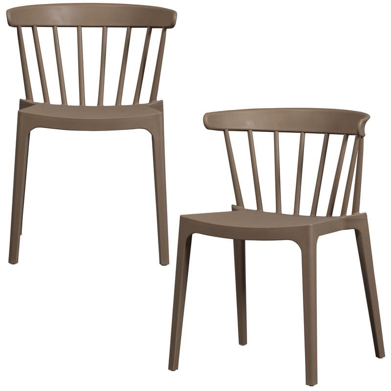 Spisestol med spiler Bliss utendørs - Brun melange - Møbler - Stoler - Spisestuestoler & kjøkkenstoler