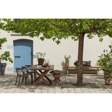 Spisestol med spiler Bliss utendørs - Brun melange - Møbler - Stoler - Spisestuestoler & kjøkkenstoler