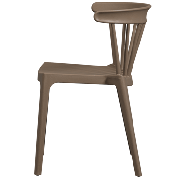 Spisestol med spiler Bliss utendørs - Brun melange - Møbler - Stoler - Spisestuestoler & kjøkkenstoler