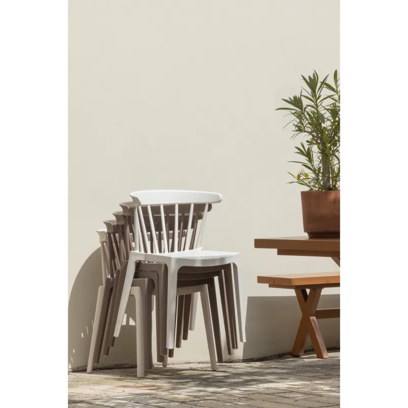 Spisestol med spiler Bliss utendørs - Brun melange - Møbler - Stoler - Spisestuestoler & kjøkkenstoler