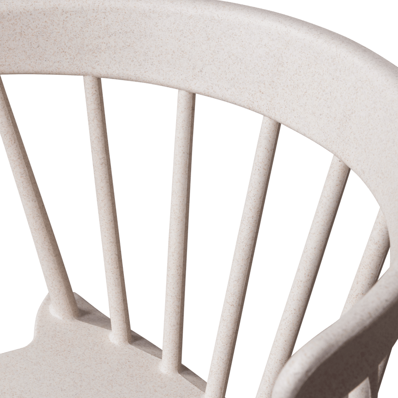 Spisestol med spiler Bliss utendørs - Offwhite melange - Møbler - Stoler - Spisestuestoler & kjøkkenstoler