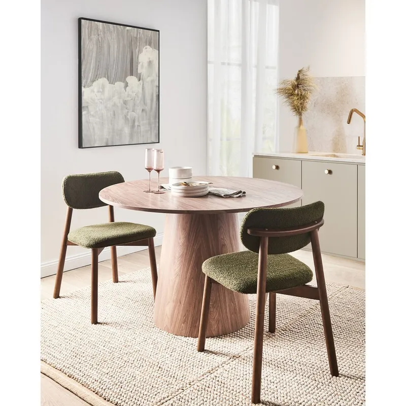 Spisestol Mills 2-pakning - Brun, Grønn - Møbler - Stoler - Spisestuestoler & kjøkkenstoler