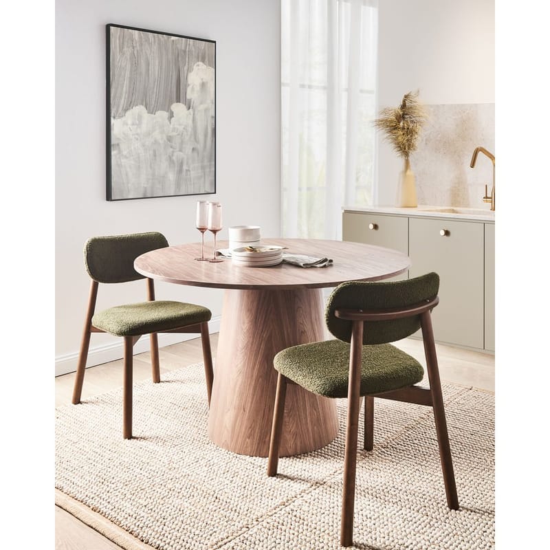 Spisestol Mills 2-pakning - Brun, Grønn - Møbler - Stoler - Spisestuestoler & kjøkkenstoler